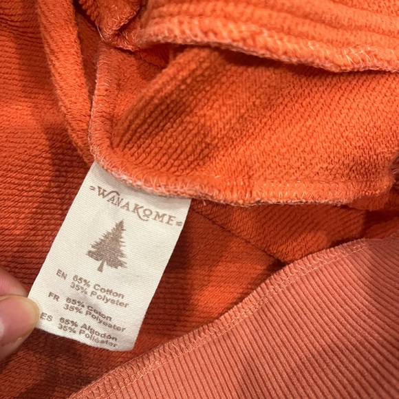 [L]Wanakome Coral Sanguine Artemis Pullover Hoodie Rope Accents - Picture 9 of 10